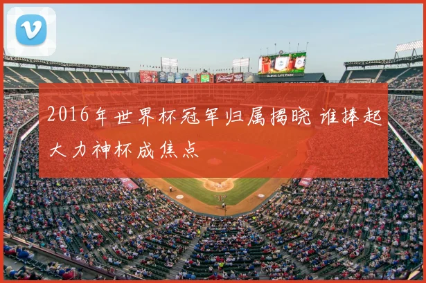 2016年世界杯冠军归属揭晓 谁捧起大力神杯成焦点
